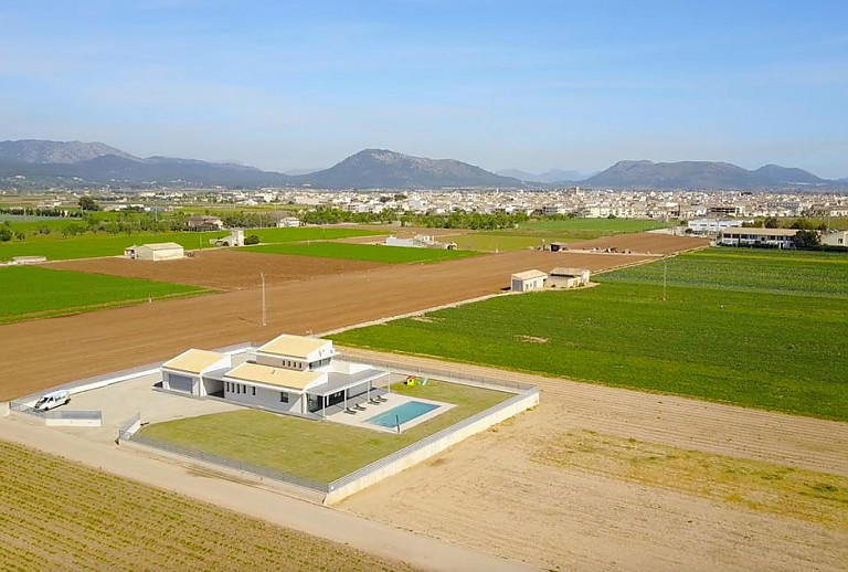 Luftaufnahme der Finca und des Grundstücks