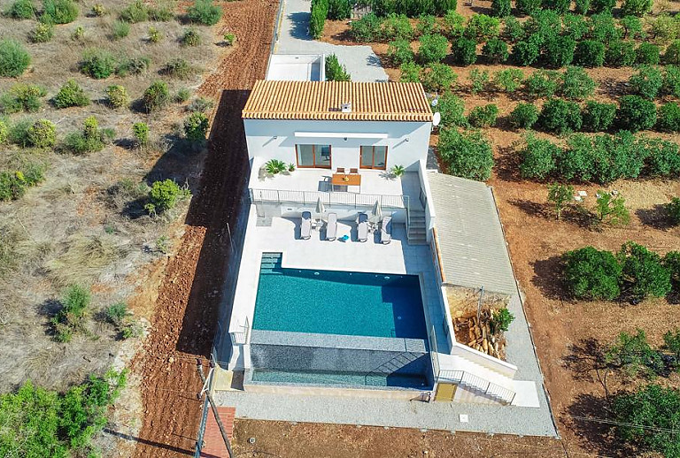 Luftaufnahme der Finca und des Grundstückes