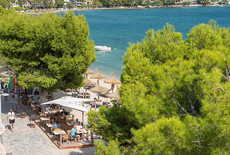 Strand vor der Ferienwohnung