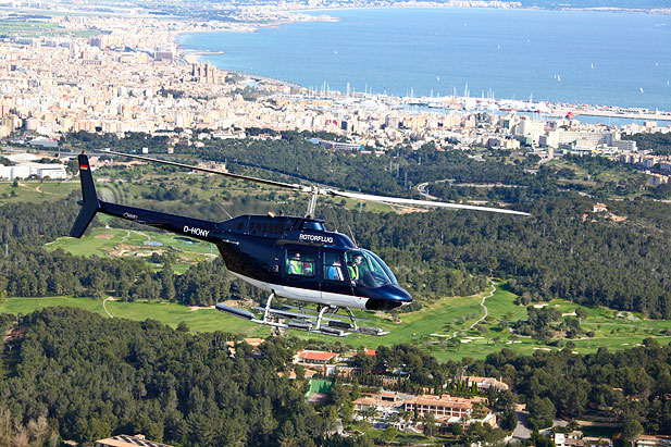 Helikopterflug über Palma